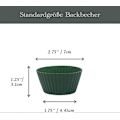 Miniatyrbillede 3 af 5: 12-pak Standard Silikone Muffinforme, 4 Farver, Genanvendelige, Non-Stick, BPA-fri, Tåler Opvaskemaskine