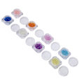 Miniatyrbillede 2 af 8: 8 stk. udsøgte neglekunstperler i lyse farver DIY-negledekoration Perler Manicure-værktøj