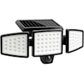 Pikkukuva 1 / 5: 72 LED Aurinkovalot Ulkokäyttöön Liiketunnistimella 1200LM 6500K, 360° Kääntyvä Ulkokäyttöön Tarkoitettu Aurinkospotti, LED Turvavalo IP65 Vedenpitävä, 270° Valaistus