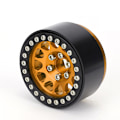 Pikkukuva 5 / 8: 4 kpl 1:10 RC-mallin auton metalliset pyörännavat, auton renkaat sopivat Axial SCX10 / SCX10II / 90046 / 90047 musta ja kultainen