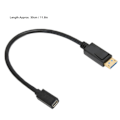 Miniatyrbillede 2 af 6: DP han til mini DP hun kabel 8K 60Hz 4K 144Hz 32.4Gbps 30cm længde Displayport kabel 1.4 til computer