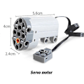 Miniatyrbillede 5 af 5: Tekniske Dele Motor Byggeklods Motor Servo-Motor 88004 kompatibel med Power Functions Elektrisk Samlet Byggeklods Legetøj