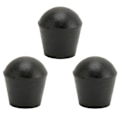 Miniatyrbilde 4 av 8: 3 STK krykkespisser 22 mm indre diameter gummimateriale Innebygd kobberplate spadestokkspisser for utskifting