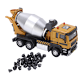 Miniatyrbillede 1 af 8: VB50063 1:50 Mixer Truck Legetøj Zink Legering Pull Back Engineering Truck Model Legetøj til børn Drenge