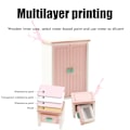 Miniatyrbilde 4 av 8: Jenter Tretre Pink Soverom Lekesett Late Som Om Dukkehus Møbler Sett Simulering Miniatyr Display Modell