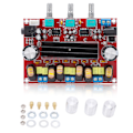 Miniatyrbillede 1 af 8: Digital effektforstærkerkort XHM139 TPA3116D2 2x50W+100W 2.1 kanals effektforstærkermodul 1224V