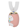 Miniatyrbillede 3 af 8: Elektrisk lydbølgetandbørste til børn, intelligent rengøringstandbørste, mundplejeværktøj, pink, 2-6 år