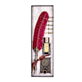 Miniatyrbillede 3 af 8: Kalligrafi Pen Retro Elegant Holdbar Slidbar Praktisk Praktisk Attraktiv Dekorativ Skriveværktøj til HjemCrimson