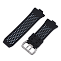 Miniatyrbilde 5 av 8: Silikon sportsarmband erstatning for Fitbit ionic farge stropp svart og grå