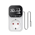 Miniatyrbild 1 av 5: Elektrisk LCD Digital Temperaturkontroller EU-kontakt Energimätare Timer -CNSZ