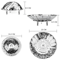 Miniatyrbillede 3 af 5: Grøntsagsdamper med dampindsats i rustfrit stål, sammenklappelig damper til grøntsager, pander og diverse madlavning