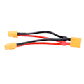 Miniatyrbillede 1 af 8: XT60 parallel batteristikkabel Dobbelt forlænger Y-splitter 1 han til 2 hun silikonetråd til RC-batterier