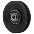 Miniatyrbillede 5 af 8: 10 stk. 3,5 tommer remskive, holdbar, lydløs nylon universal leje remskivehjul til kran, fitnessudstyr, garageport, stigelifte