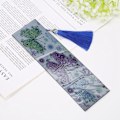 Miniatyrbild 7 av 8: Tofs Bokmärke DIY Specialformad Diamantmålning Läder Färgglad Broderi Sida Markeringar