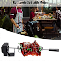 Miniatyrbilde 3 av 5: Rotisserie-sett i rustfritt stål, automatisk grillsett EU-plugg