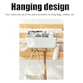 Miniatyrbillede 5 af 8: Seng Organizer Plast Sengeside Opbevaring Hængende Kurv Seng Bord Hylde Kurv Rack Organizer