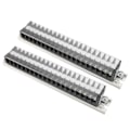Miniatyrbilde 8 av 8: 2stk Dual Row Terminal Strip 660V 15A 10 Posisjoner Terminal Barrier Strip med deksel T1520