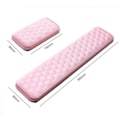 Miniatyrbillede 5 af 5: Sort Håndledsstøtte Memory Foam Tastatur og Mus Skridsikker Håndledsstøtte Kit, Håndledsstøttepude til Computer og Laptop Beskytter Håndled -