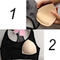 Miniatyrbild 3 av 4: Bra Pads Inserts 5 Par Air Cotton Foam Sponge Andas (3 Färger C/D/E Cup)