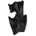 Miniatyrbillede 2 af 8: Halskæde Ørering Holder Mannequin Hoved Bust Stand Model Shop Smykker Display Rack Sort