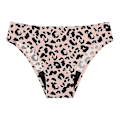 Pikkukuva 2 / 5: Leopardikuvioiset bikinit - Menkkahousut - Nopea imukyky ja vuotosuojaus l pinkki leopardi