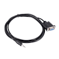 Miniatyrbilde 2 av 5: DB9 9-pin VGA hunnkabel, DB9 hunn til 3,5 mm (1/8 tomme) stereo hann seriell datakabel - 1,8 meter - B13