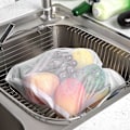 Miniatyrbilde 7 av 8: 15 stk 3 størrelser snøring mesh poser gjenbrukbare diverse leketøy frukt grønnsak oppbevaring punch