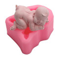 Miniatyrbillede 1 af 8: 3D sovende baby silikoneform engel fondantforme til kagepynt dekoration tilbehør til chokolade slik mousse