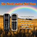Miniatyrbilde 7 av 7: V2 Mini BT Mobiltelefon Oppringer Lomme Mobiltelefon Mikro Mobiltelefon
