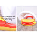Miniatyrbild 8 av 8: Pool Float Med Baldakin Uppblåsbar Pool Float Flotte Bekväm Hållbar Utomhus Vatten Säng