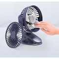 Miniatyrbillede 4 af 5: Dww-Bærbar Mini Bordventilator, USB Personlig Køleventilator med 3 Hastigheder og 360° Rotation, USB-kabel og Batteri til Ma