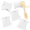 Miniatyrbilde 4 av 8: 120 stk korssting viklebrett håndsveivet garnvikling DIY sytilbehør