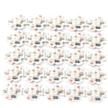 Miniatyrbillede 1 af 8: 25 stk 5V LED-chips 200LM 1W High Power LED-lampeperler til gør-det-selv belysningsarmaturer Blåt lys 455‑460NM