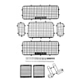 Miniatyrbild 1 av 8: RC Metal Window Mesh Simulering Utsökt Förhindra repor RC Defender Window Guard för Traxxas TRX4 RC Cars