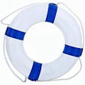 Miniatyrbild 4 av 5: Skumringboj - 18 tum i diameter - Säkerhetsanordning för pool, sjö, båt, hav, flod - Barnvänlig