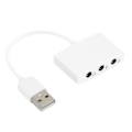 Pikkukuva 1 / 8: USB äänikortin vahva yhteensopivuus Saavuta parempi äänenlaatu Ulkoinen stereoäänikortti pöytätietokoneeseen
