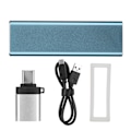 Miniatyrbilde 1 av 8: Gen1 NGFF Type-C Mobil SSD Harddisk Bærbar Solid State Harddisk Blå 128GB