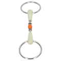 Miniatyrbild 4 av 8: Rostfritt stål hästmunstycke häst Eggbutt Snaffle Bit utomhusträning lös ring