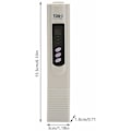 Pikkukuva 2 / 5: Monitoiminen digitaalinen TDS-mittari, ammattimainen vedenlaadun puhtausmittari 0-9990ppm mittausalueella ja LCD-näytöllä vesijohtovedelle