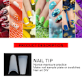 Miniatyrbillede 8 af 8: 504 stk. Professionelle Bærbare Neglekunst Tip Falske Negle Patch DIY Manicure Værktøj Naturlig