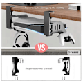 Miniatyrbilde 3 av 5: Hengende holder under bord for PS5/for PS5 Slim spillkonsollstativ