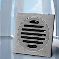 Miniatyrbilde 4 av 5: Gulvsluk Baderom Avtakbart Slukdeksel for Baderom Dusjrom Firkantet Toalett Hage Sil Rustfritt Stål Svart 10x10cm_SZXM