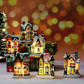 Miniatyrbillede 5 af 5: Hushus i resin, fantastisk til julepynt, håndlavet miniaturelandskabsornament, populært hushusornament i resin, gave, resinornament Zekai E