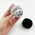 Miniatyrbillede 5 af 5: 4 stk. Metal Mikrofon Mesh Hoveder, Kompatible med SM58 (Sølv)