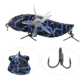 Miniatyrbild 8 av 8: Hard Fish Lure Bionic Cicada Shape fiskebete med roterande snurrar Propeller Diskantkrok 7,5 cmY238-9