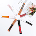 Miniatyrbillede 5 af 5: Coros Pace 2 / Coros Apex 42mm Nylon Justerbar Urrem Bånd Hvid Orange