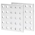 Miniatyrbillede 2 af 8: 2 stk Aluminium gitterpanelplade Meshpanel industridele 3116‑0040‑0040 5 x 5 hul