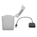Miniatyrbillede 5 af 8: Harddisk-adapterkabel HDD/SSD-omformerledning med strømforsyning og æske EU-stik 100‑240V Grå