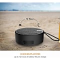 Miniatyrbild 3 av 4: Bluetooth Högtalare Vattentät IP67 Portabel Trådlös Utomhus med HD-Ljud TF-Kort Sugkopp för Pool Strand Vandring 12H Speltid (Svart)