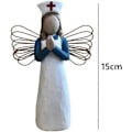 Miniatyrbilde 2 av 5: 2025 Ny Sykepleierstatue Resin Sykepleierskulptur Sykepleierkarakterstatue Hjemmepynt Ornament, A